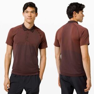 Lululemon Men’s Metal Vent Tech Polo 2.0 in Magma / Sequoia